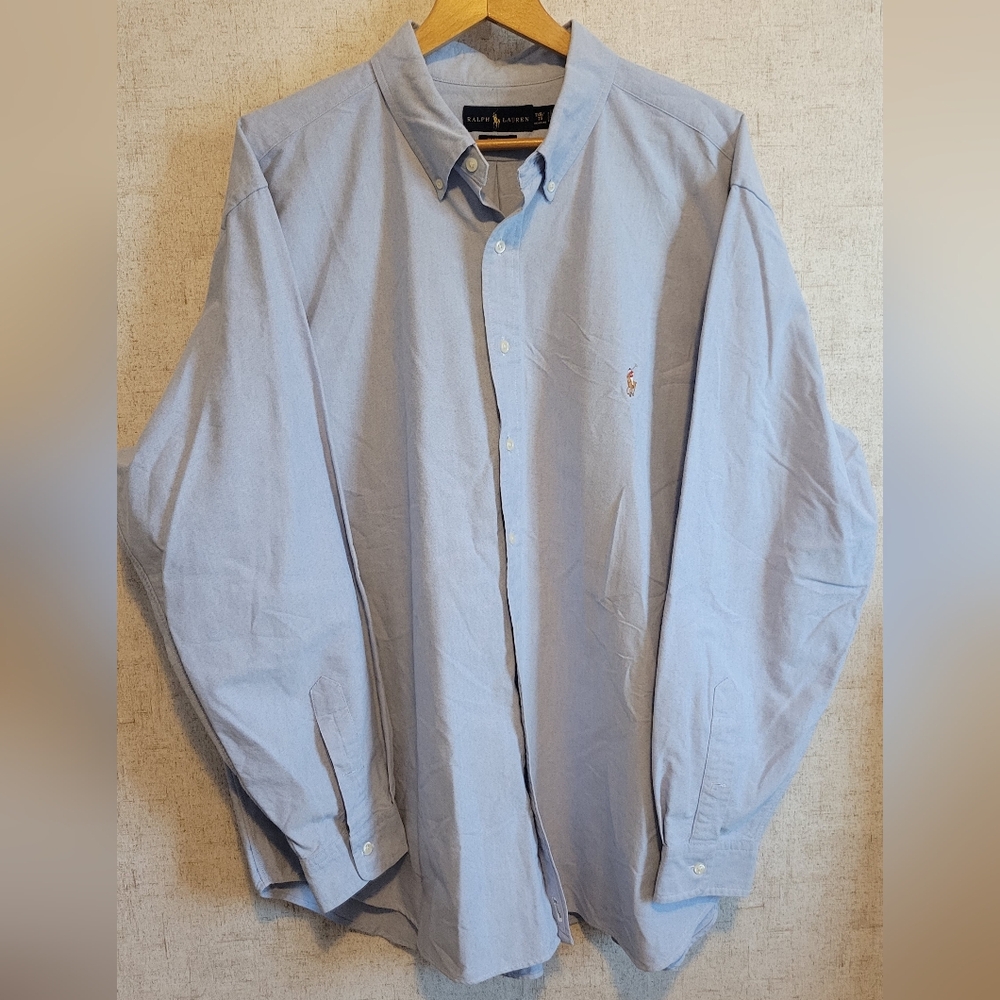 Ralph Lauren Light Blue Casual Button Down Shirt 2XL